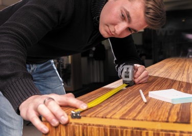 Logo trade promotional items image of: Measuring tape with carabiner