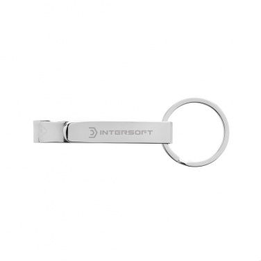 Logotrade promotional merchandise photo of: RCS recycled zinc alloy bottle opener keychain