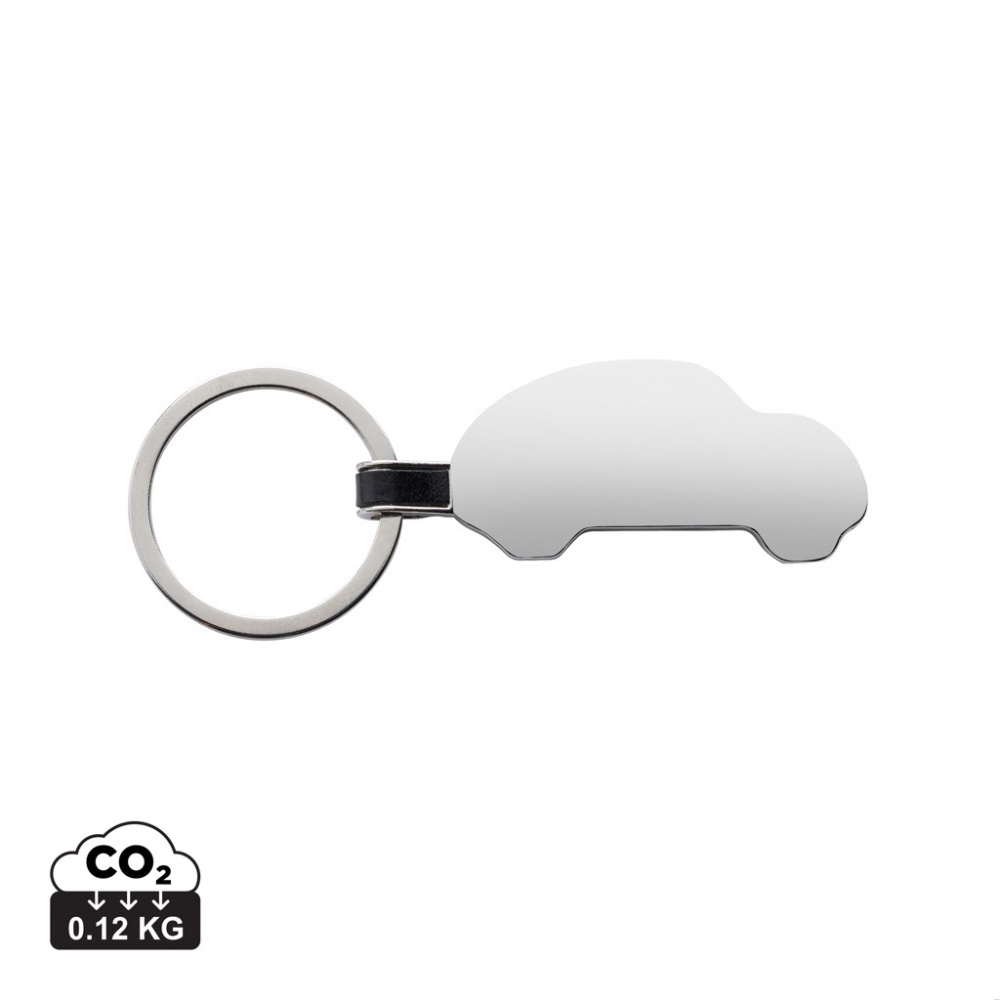 Logo trade promotional product photo of: RCS recycled zinc alloy car keyring