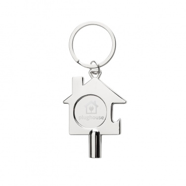 Logo trade advertising products image of: RCS recycled zinc alloy 3 in 1 keychain
