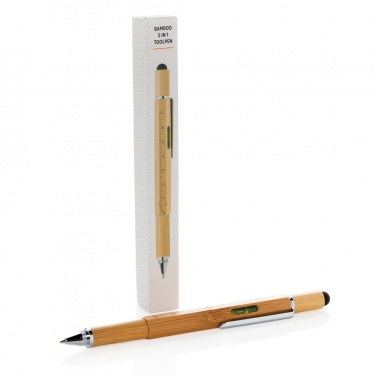 Logotrade business gifts photo of: Bamboo 5-in-1 toolpen