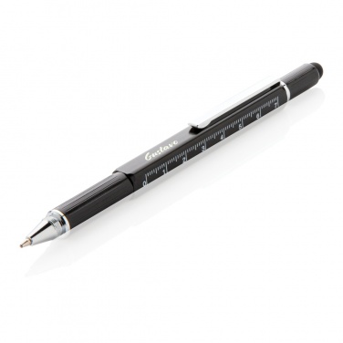 Logo trade promotional giveaway photo of: 5-in-1 aluminium toolpen