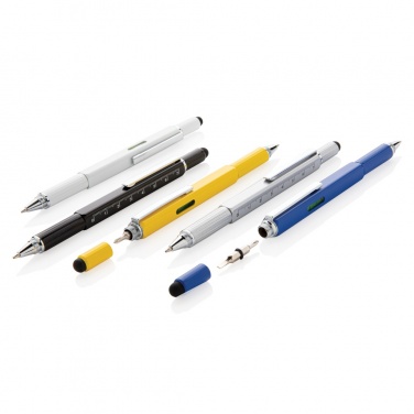 Logotrade promotional item image of: 5-in-1 aluminium toolpen