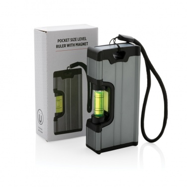 Logo trade promotional giveaway photo of: Pocket size level ruler with magnet