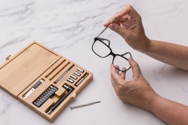 Logo trade promotional product photo of: Carvine 21 pcs bamboo tool set