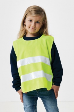 Logo trade business gift photo of: GRS recycled PET high-visibility safety vest 3-6 years