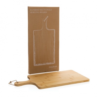 Logo trade corporate gifts picture of: Ukiyo bamboo rectangle serving board