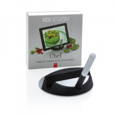 Logo trade promotional merchandise photo of: Chef tablet stand with touchpen