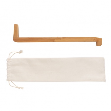 Logo trade promotional giveaways picture of: Bamboo portable laptop stand