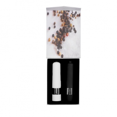Logo trade promotional merchandise picture of: Electric pepper and salt mill set