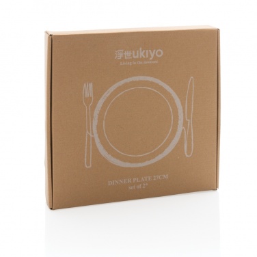 Logotrade advertising products photo of: Ukiyo dinner plate set of 2