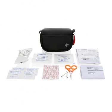 Logo trade business gift photo of: RCS recycled nubuck PU pouch first aid set mailable
