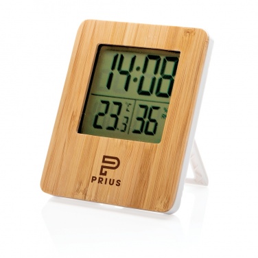 Logotrade promotional gifts photo of: Bamboo weather station