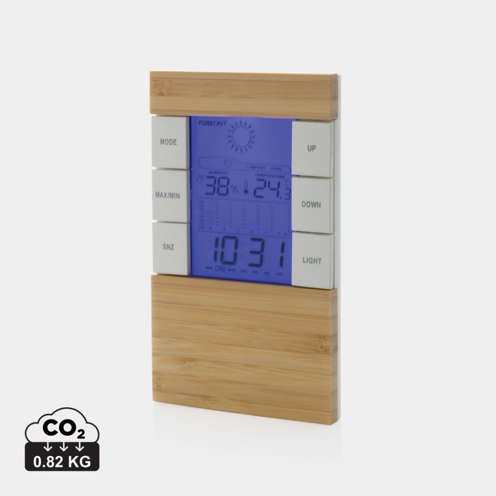 Logo trade business gift photo of: Utah RCS rplastic and bamboo weather station