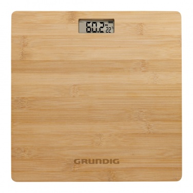 Logo trade advertising products image of: Grundig Bamboo Digital Body Scale