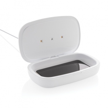 Logotrade corporate gift picture of: UV-C steriliser box with 5W wireless charger
