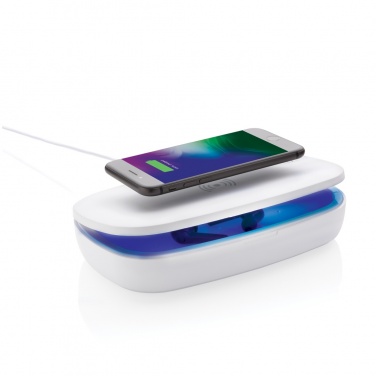 Logo trade promotional item photo of: UV-C steriliser box with 5W wireless charger