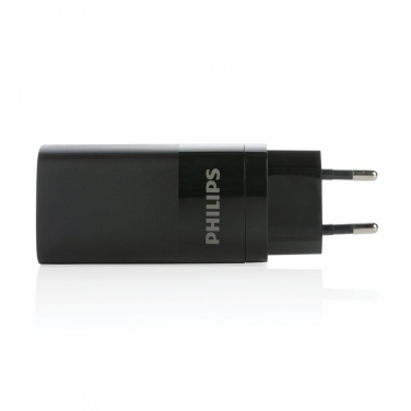 Logotrade promotional gift image of: Philips 65W ultra fast PD 3-port USB wall charger