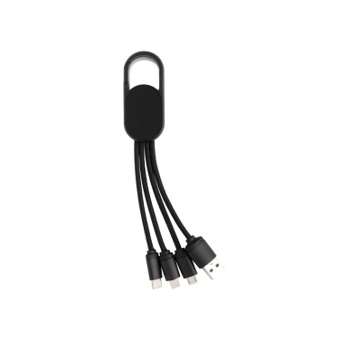 Logo trade promotional items image of: 4-in-1 cable with carabiner clip