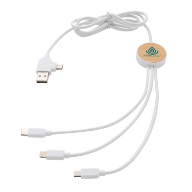 Logotrade advertising product image of: RCS recycled plastic Ontario 6-in-1 cable