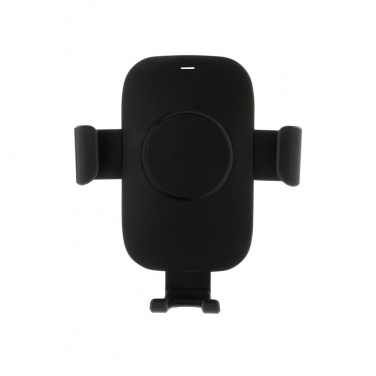 Logo trade promotional giveaways picture of: RCS recycled plastic 10W wireless charging car holder