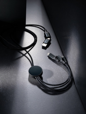 Logo trade promotional items picture of: Terra RCS recycled aluminium 120cm 6-in-1 cable