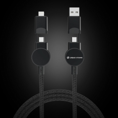 Logo trade advertising products picture of: Oakland RCS recycled plastic 6-in-1 fast charging 45W cable