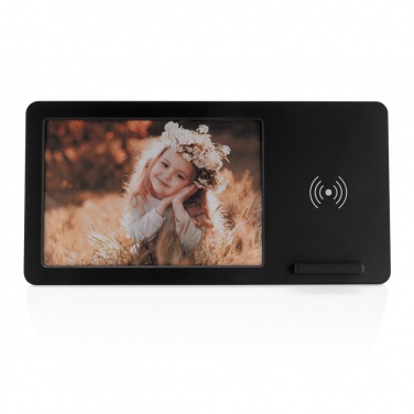 Logo trade promotional gifts image of: 5W Wireless charger and photo frame