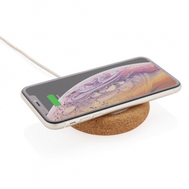 Logo trade business gift photo of: Cork and Wheat 5W wireless charger