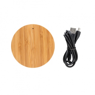 Logotrade promotional item image of: Bamboo X 5W wireless charger