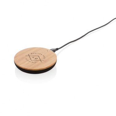 Logotrade corporate gift picture of: Bamboo X 5W wireless charger