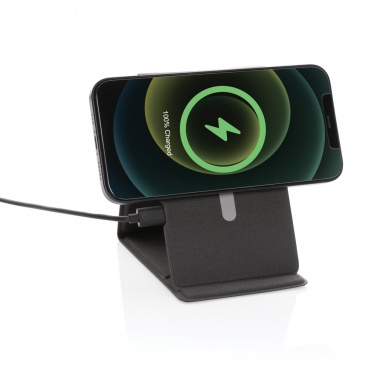 Logo trade promotional gift photo of: Artic Magnetic 10W wireless charging phone stand