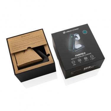 Logo trade promotional gifts image of: Urban Vitamin Fairfield 3 in1 RCS rplastic charger