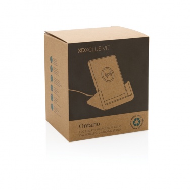 Logo trade advertising products picture of: Ontario  RCS recycled plastic 10W stand