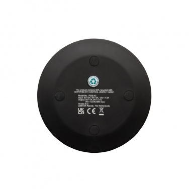 Logotrade corporate gift picture of: RCS recycled plastic 15W Wireless fast charger