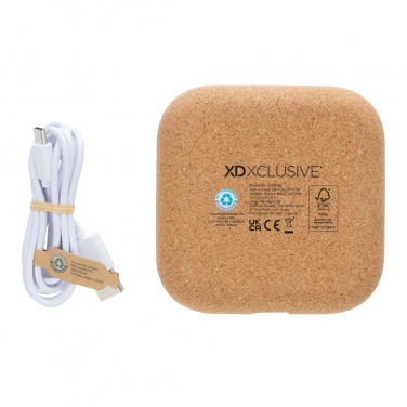 Logotrade promotional products photo of: Oregon RCS recycled plastic and cork 10W wireless