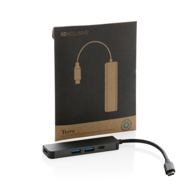 Logotrade promotional product picture of: Terra RCS recycled aluminum hub with HDMI input