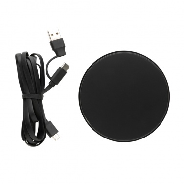Logo trade promotional products picture of: RCS standard recycled plastic 10W wireless charger