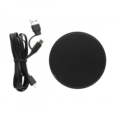 Logotrade promotional item image of: RCS standard recycled plastic 10W wireless charger
