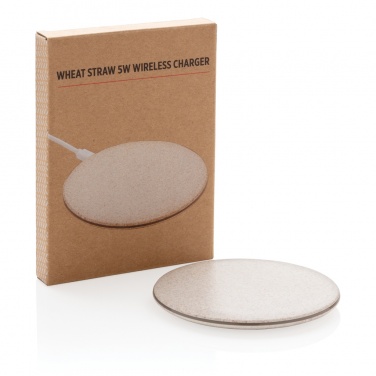 Logo trade promotional product photo of: 5W Wheat straw wireless charger