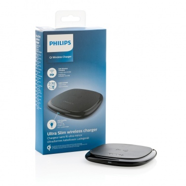 Logo trade corporate gifts image of: Philips 10W Qi wireless charger