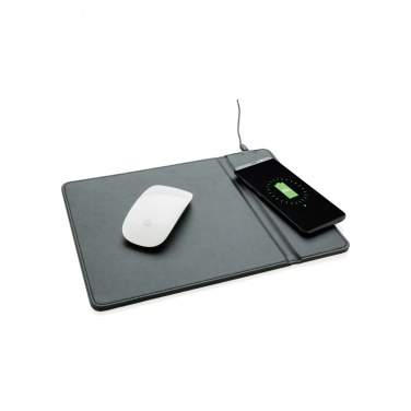 Logo trade promotional gifts image of: Mousepad with 5W wireless charging