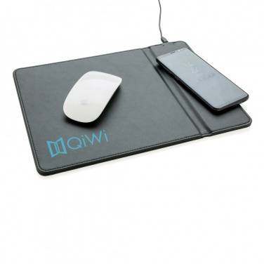 Logo trade promotional merchandise photo of: Mousepad with 5W wireless charging