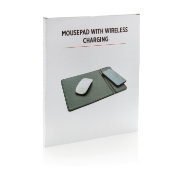 Logo trade promotional giveaways image of: Mousepad with 5W wireless charging