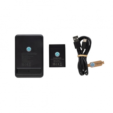 Logotrade promotional giveaway image of: Powerbase RCS recycled plastic 3 in 1 charger with powerbank