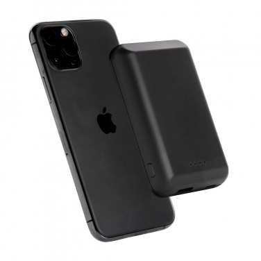 Logo trade corporate gifts image of: Magnetic 5.000 mAh 5W wireless powerbank