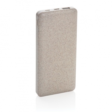 Logo trade promotional product photo of: 10.000 mah wheat straw powerbank