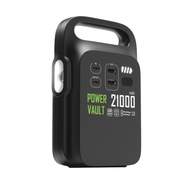 Logo trade promotional gifts image of: Power Vault RCS rplastic 21000 mAh portable power station
