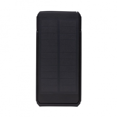 Logo trade corporate gifts picture of: Skywave RCS recycled plastic solar powerbank 10000 mAh