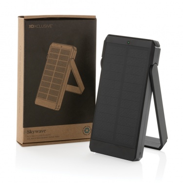Logotrade corporate gift picture of: Skywave RCS recycled plastic solar powerbank 10000 mAh